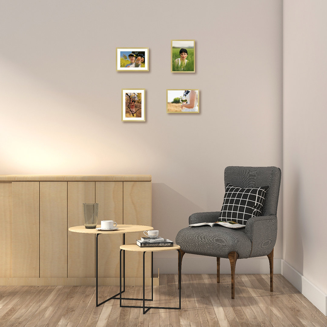 Drennon Metal Picture Frame, Photo Frames or Table Top and Wall Mounting